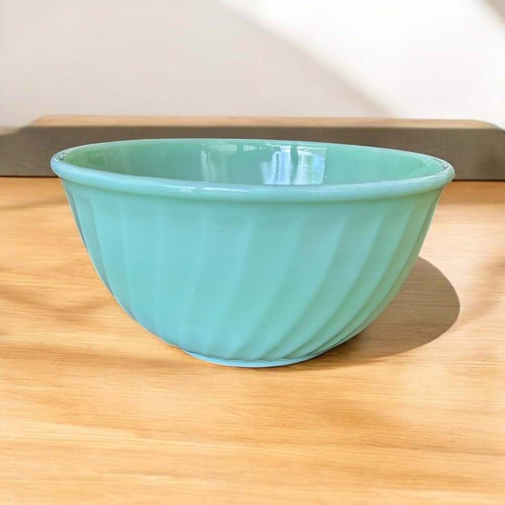 Fire King Jadeite Swirl Mixing Bowl
